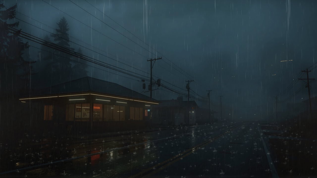 80s–90s Rainy Night 🌧️ Deep Chill Beats for Sleep, Study & Focus