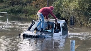 Off-Roader Fail!! || Essex & Leicestershire Flooding || Vehicles vs Floods compilation || #128