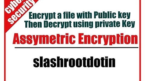 assymetric encryption lab using public and private key