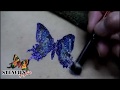 Бабочка с растяжкой цвета