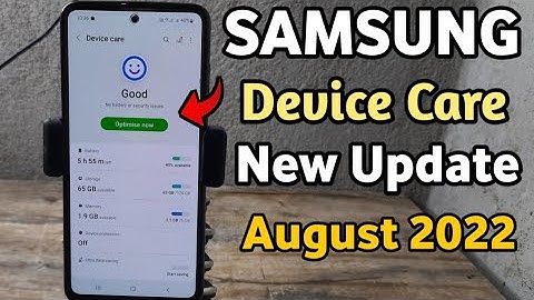 Samsung Device Care : New Update | A50 A50S A51 A52 A52S A53 A71 M21 M31 M51 M31S A30 A20 F62 F12