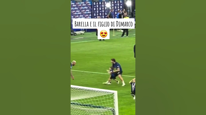 La dolcezza di barella con il figlio di di Marco 🖤💙