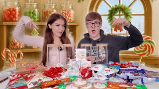 We Made RANDOM Christmas CANDY Jars ... WHO WON?!