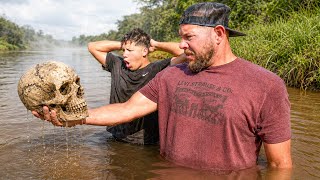 We Found A Skull While Noodling!!