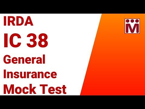 IC 38 General Insurance Agent Mock Test | III - IRDA Exams