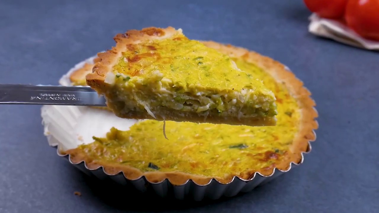 Cheesy Zucchini Quiche Recipe YouTube