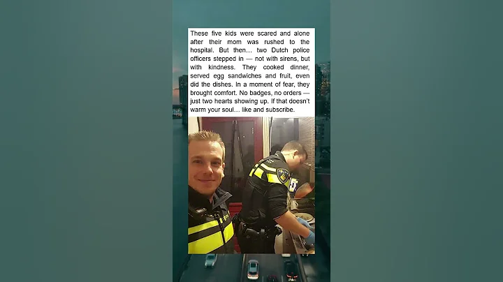 Mom Rushed to Hospital, Cops Cook for 5 kids