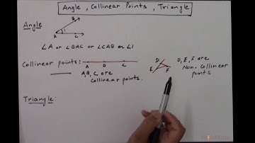 Geometry 1.2: Angles, Collinear Points and Triangle