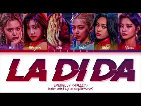 Everglow La Di Da Lyrics La Di Da Color Coded Lyrics480P