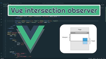 Vue Intersection Observer. Intersecting in a Vuejs