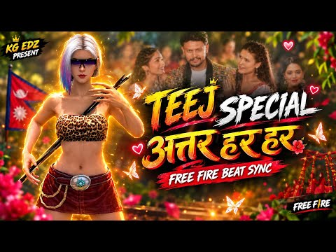 Teej Special💃-Attar Hara Hara||Free Fire Beat Sync video