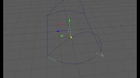 Creating lamp shade surfaces using birail 2 tool in Maya 2018