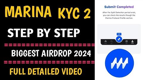 MARINA PROTOCOL KYC 2 STEP BY STEP VIDEOS #marina