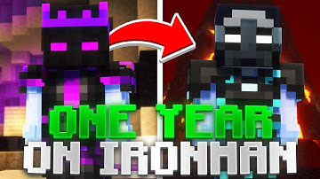 I Spent 1 YEAR on Hypixel Skyblock Ironman! [FULL MOVIE]