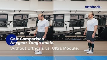 Gait comparison Nexgear Tango ankle - without orthosis vs. Ultra Module. | Ottobock Professionals