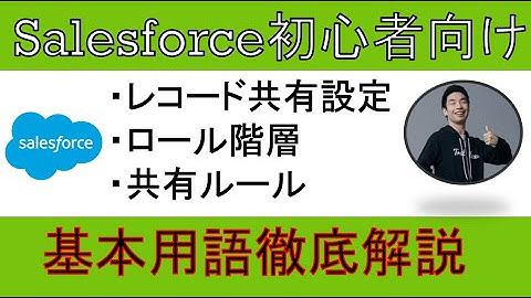 【共有設定・ロール階層・共有ルール】Salesforce基本用語徹底解説【初心者向け】