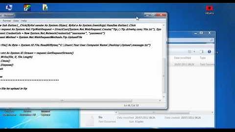 How to Create a FTP Upload with Visual Basic 2010
