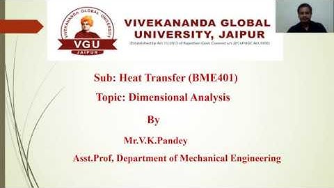 Dimensional Analysis II Heat Transfer II Free Convection II Force Convection II Correlations.