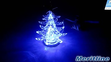Fine Designed LED Color-changing 4 Level Christmas Tree Lamp (#257-921)