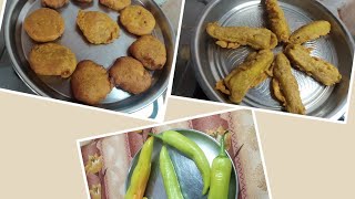 Instant Bajji Homelymadeபஜ்ஜி மிளகாய் பஜ்ஜிகடலை பருப்பு இருந்தால் போதும் மாவு வேண்டாம்