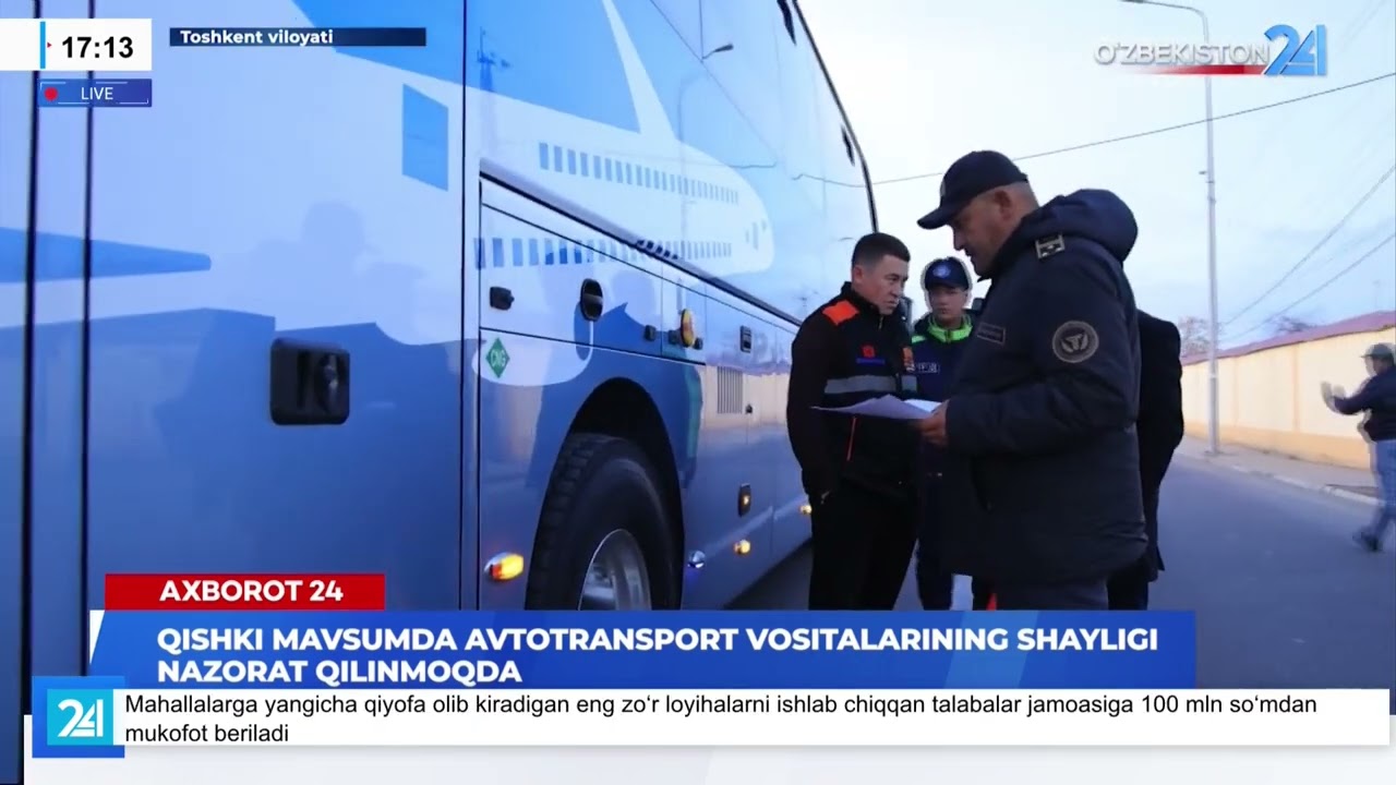 Qishki mavsumda avtotransport vositalarining shayligi nazorat qilinmoqda