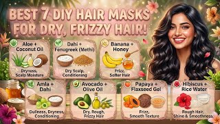 7 Easy DIY Hair Masks 🌿✨ For Healthy, Soft & Shiny Hair! 💆‍♀️#1million #1000subscriber #youtube #yt screenshot 3