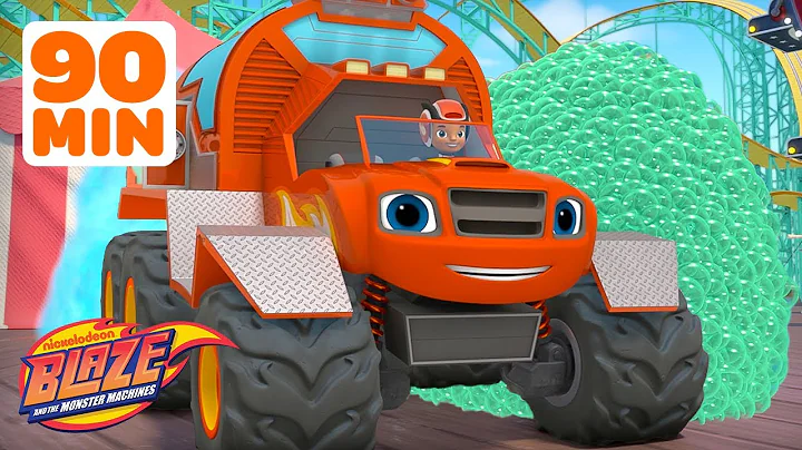 Clean Machine Blaze Cotton Candy Rescue & More Transformations! 🧼 | Blaze and the Monster Machines