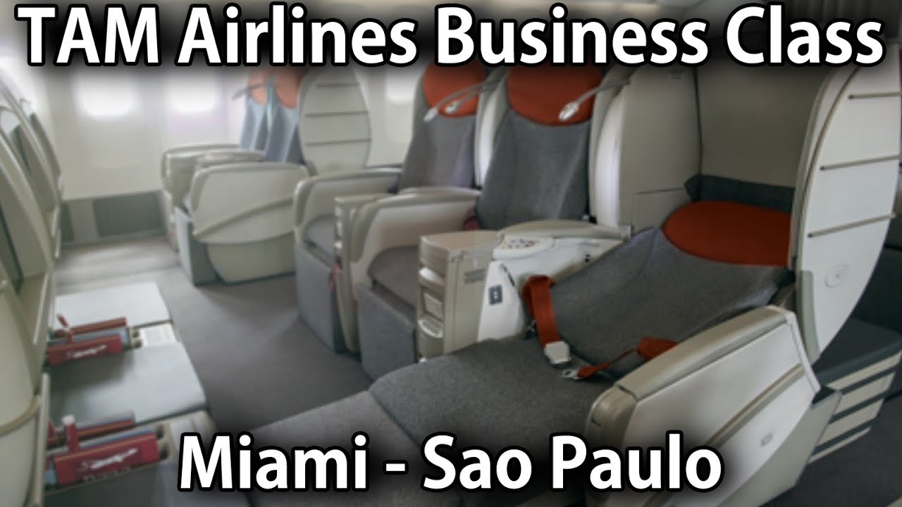 Tam Airlines Business Class Miami Sao Paulo Boeing 777 300er