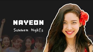 Twice Summer Nights Album But Its Nayeon Lines Only With Lyrics