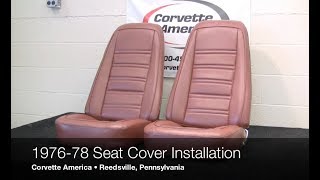 19761978 C3 Corvette Seat Cover Installation by Corvette America