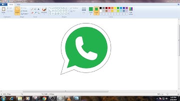How to Draw WhatsApp Logo in MS Paint from Scratch!