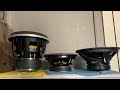 JL Audio w7 , JL Audio w5 , Kicker Solo Baric