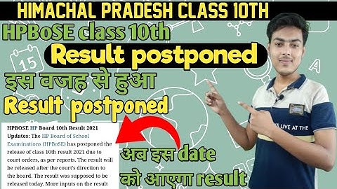 hpbose 10th result 2021 himachal pradesh | hpbose 10th result 2021 hpbose org