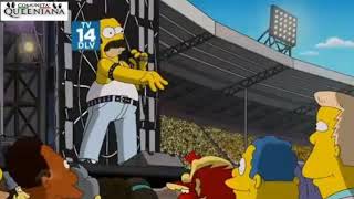 The Simpsons tribute to Freddie Mercury and Queen in Live Aid - (English / inglés)