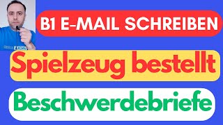 Deutschprüfung B1 Teil schreiben Briefe B1 / Spielzeug bestellt / Beschwerdebriefe/ g.a.s.t NEU