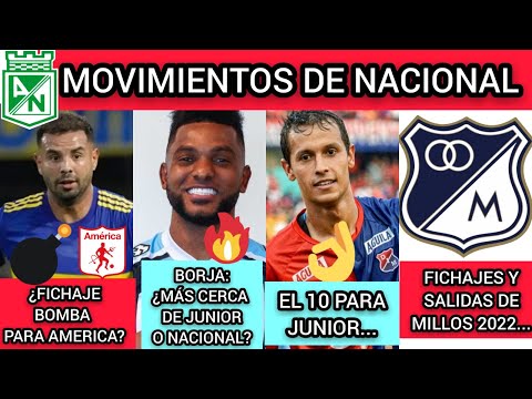 ¿QUIÉN VA GANANDO EL PULSO ENTRE JUNIOR Y NACIONAL POR BORJA? - MERCADO DE AMÉRICA, MILLOS Y JUNIOR