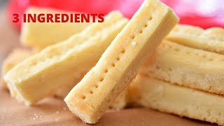 3Ingredient Shortbread Cookies Recipe  Easy Shortbread Cookies!