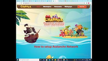 How to setup Avalanche Network | How to create account in Crabada  | How to invest in Crabada |