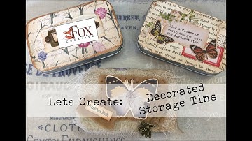 Easy Decorated Storage Tins