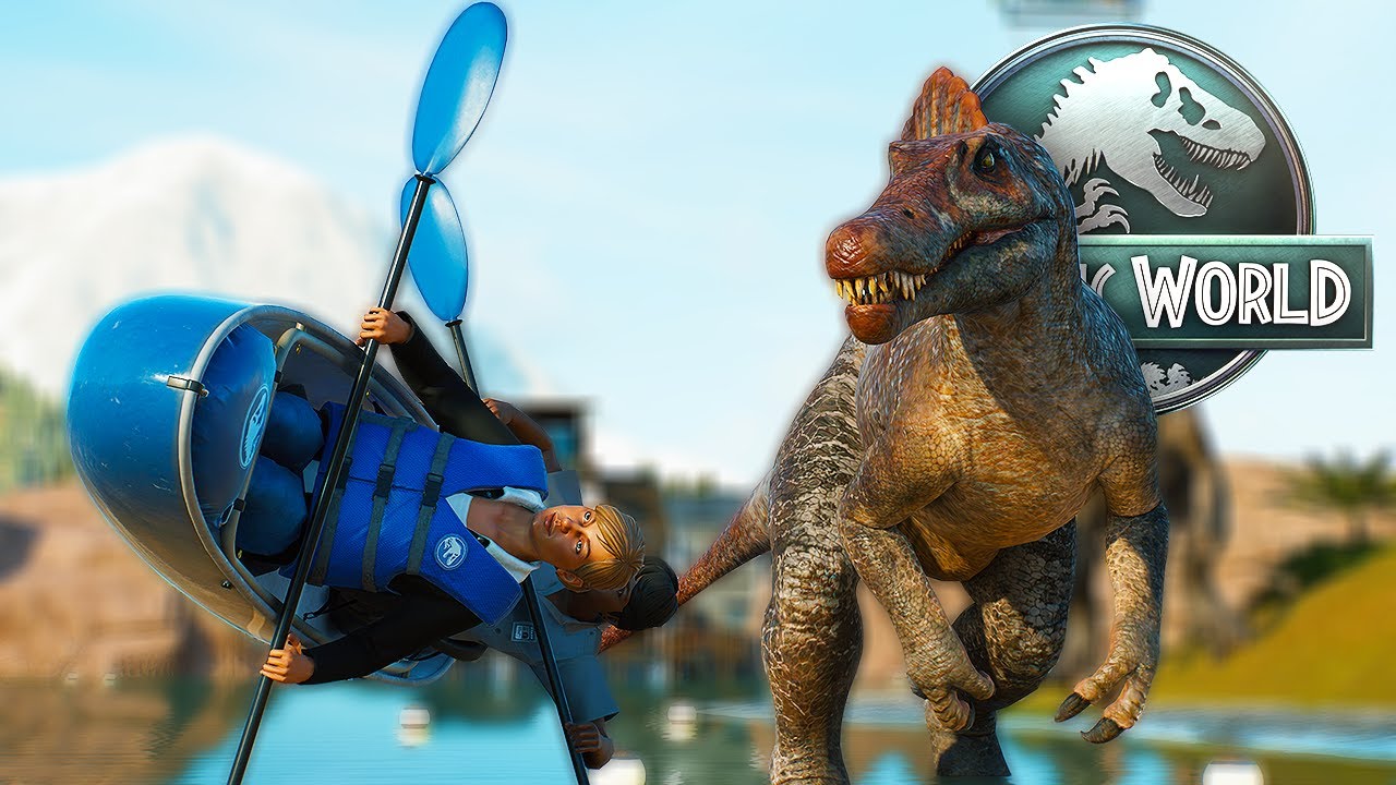 白亜紀クルーズにスピノ50匹入れたら奇跡の1枚撮れたｗｗｗ【ジュラシックワールドエボリューション3】