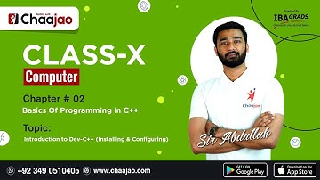 Introduction to Dev-C++ | Basics Of Programming in C++ | Computer | Class 10 | Sindh Board