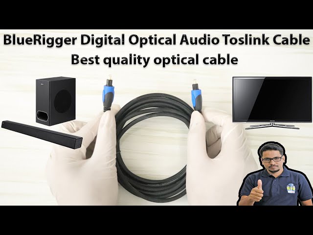 Hindi || BlueRigger Digital Optical Audio Toslink Cable review | Best quality optical cable