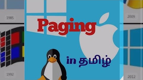Paging in தமிழ் - operating system complete tutorial in தமிழ்
