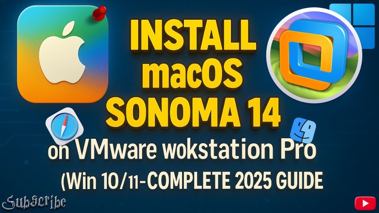Install macOS Sonoma 14 on VMware Workstation Pro (Win 10/11 ...