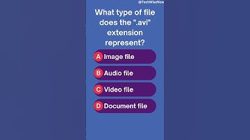🎥 AVI File Extension #shortsfeed #viral #gk #gkquiz #knowledge
