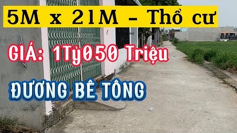 🟣48.| (Đã bán) Lô đất cách TL vô 750m | 5x21 giá đầu tư