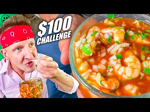 $100 Mexican Street Food Challenge!! Yucatán Mega Food Market!!