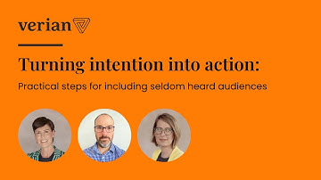 WEBINAR | Turning intention into action: Practical steps for including seldom heard voices