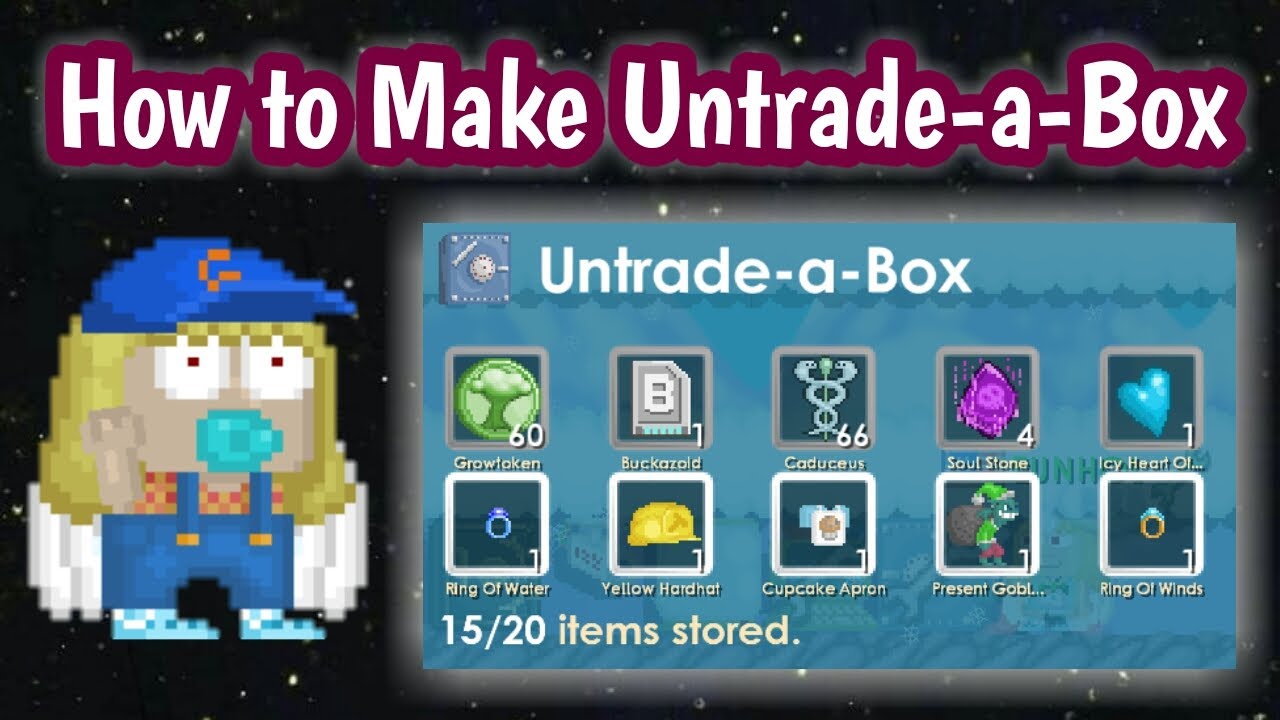 How To Make Untradeabox Growtopia YouTube