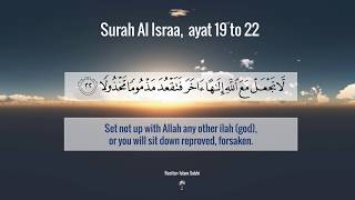 Surah Al Israa, ayat 19 to 22